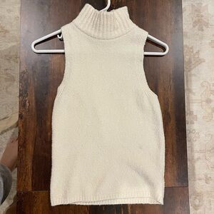 Express mock neck sweater tank